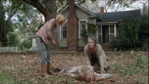 Lizzie e Carol in The Walking Dead