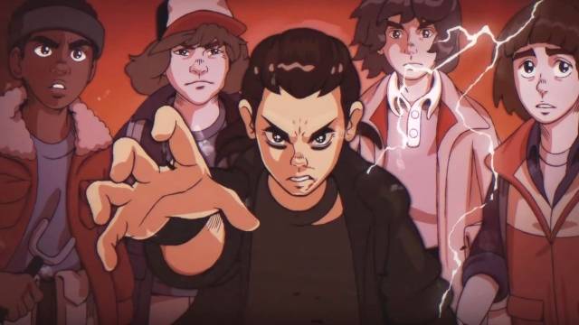 Stranger Things - versione anime anni '80