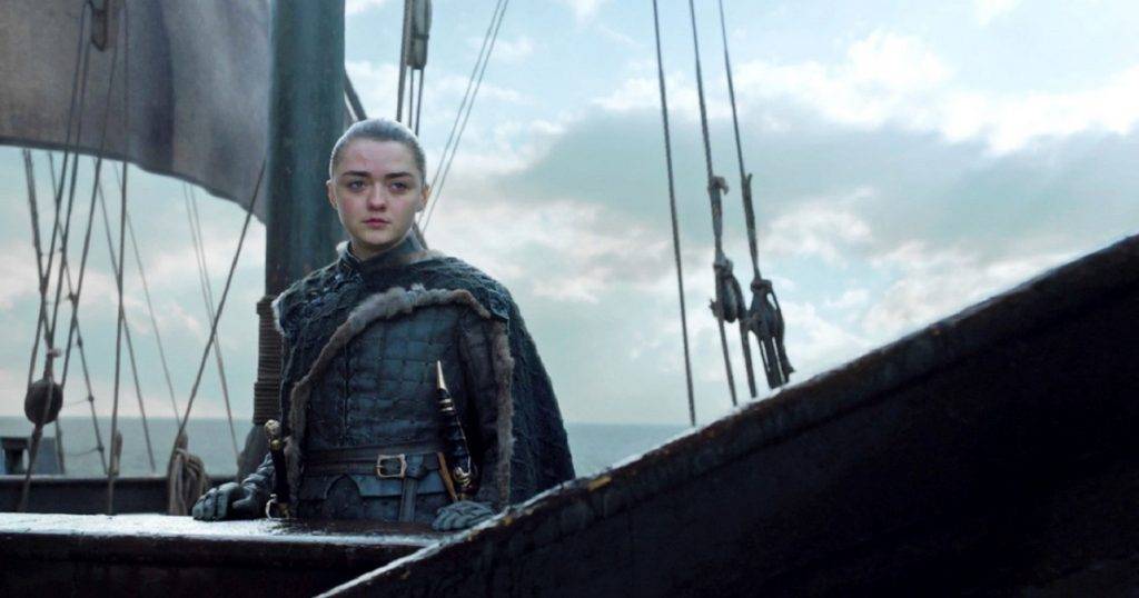 Arya Stark in un'immagine del finale di Game of Thrones