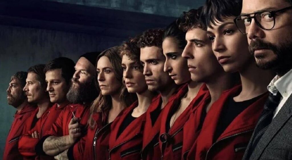 Il cast de La casa de papel