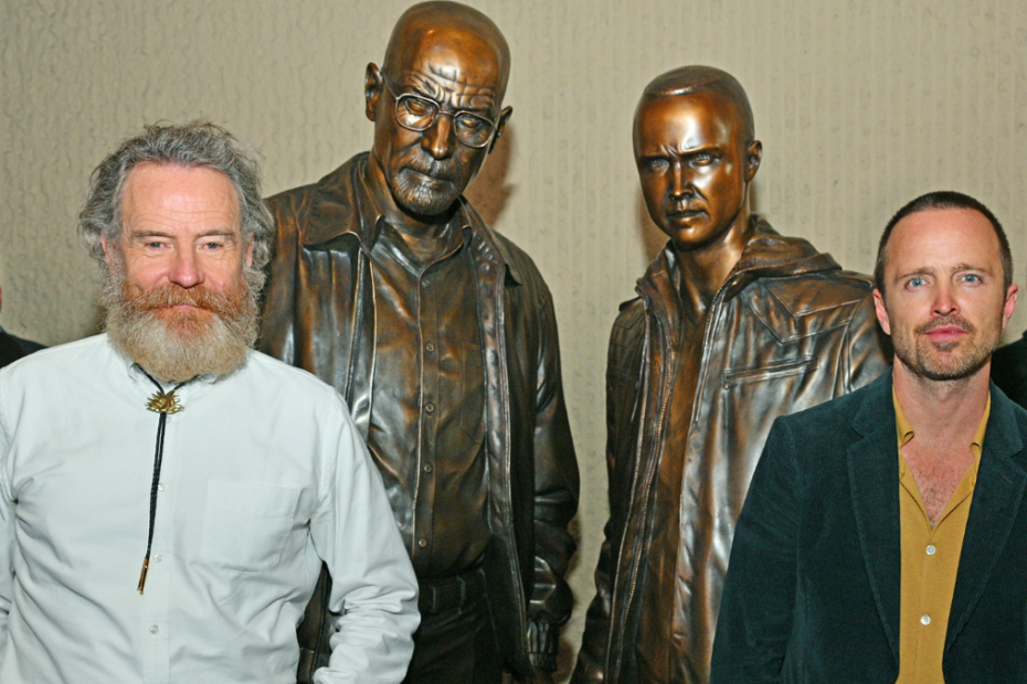 Breaking Bad - statue - Cranston e Paul