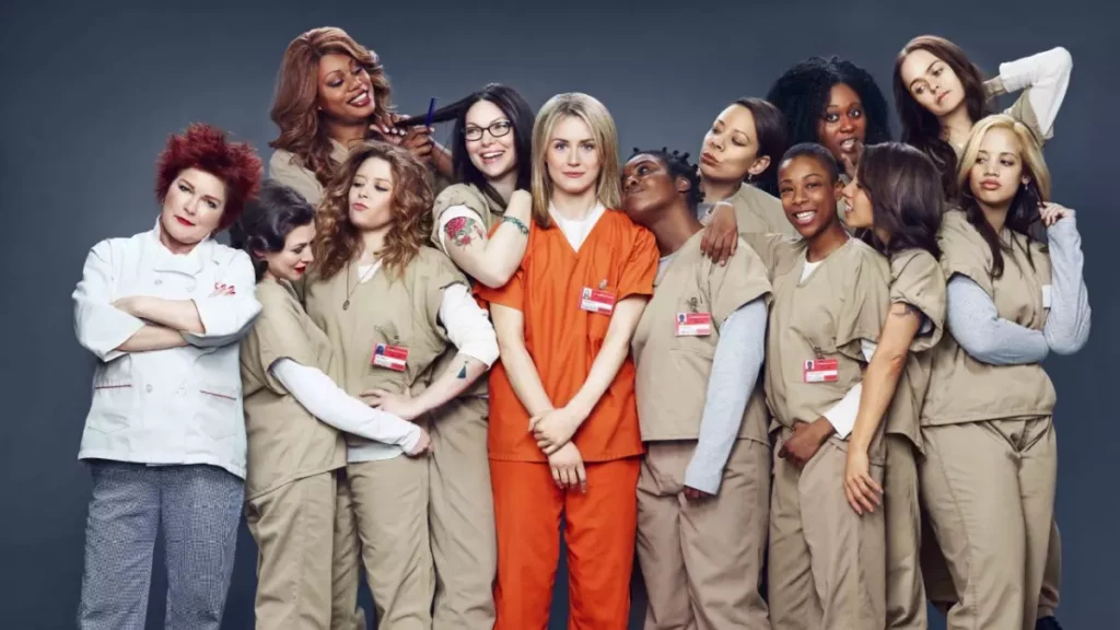 il cast di Orange is the new black, riunito per la locandina