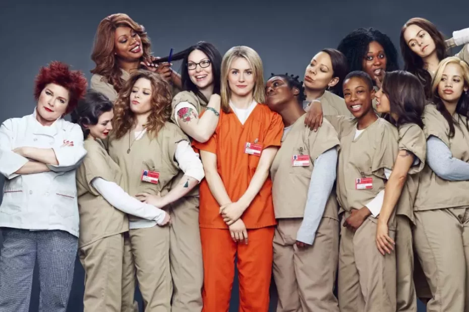 il cast di Orange is the new black, riunito per la locandina