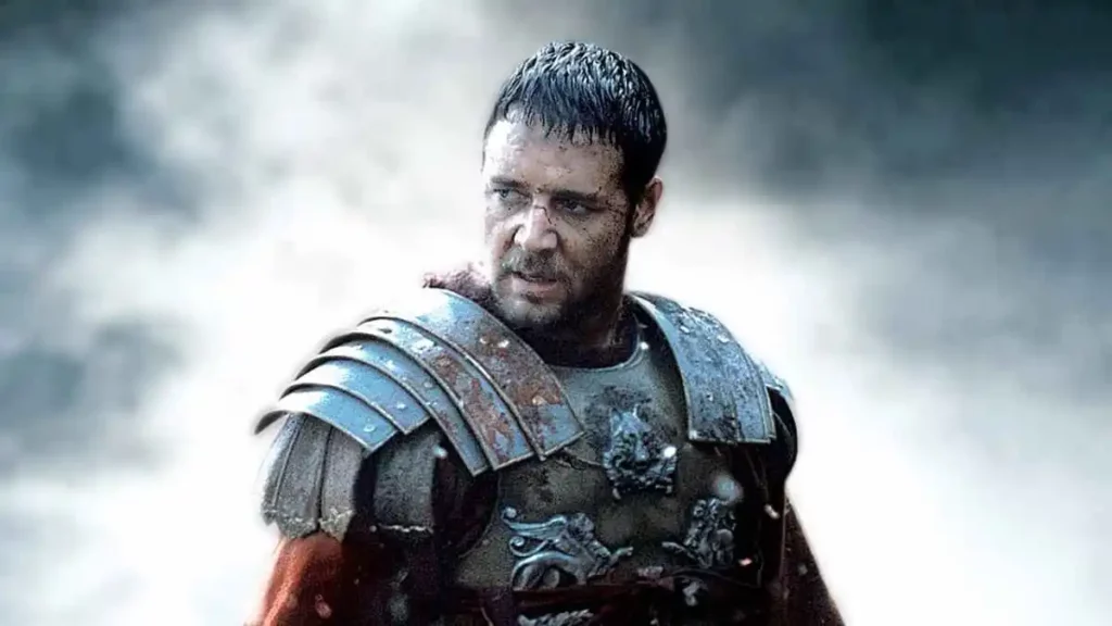 Russel Crowe in un'immagine de Il Gladiatore, tra i migliori film da vedere