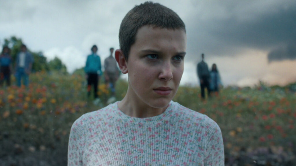 Millie Bobby Brown in una scena di Stranger Things, su Netflix. Tra le serie tv del 2025, è la più attesa