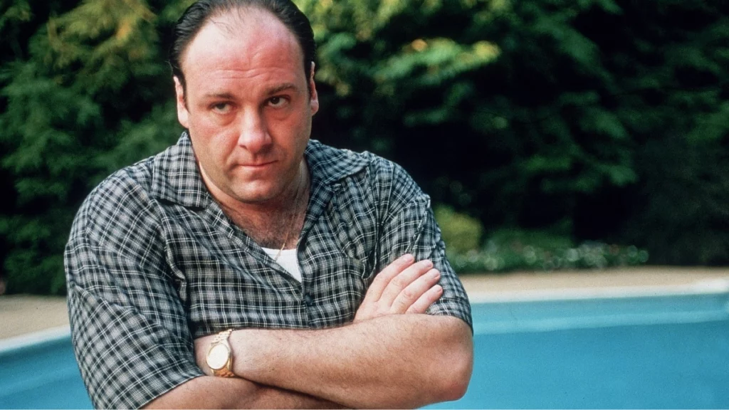 Tony Soprano in una scena de I Soprano