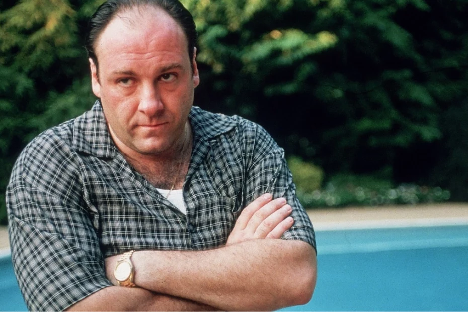 Tony Soprano in una scena de I Soprano