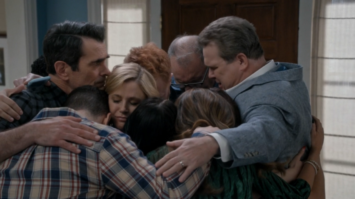 Una scena del finale di Modern Family