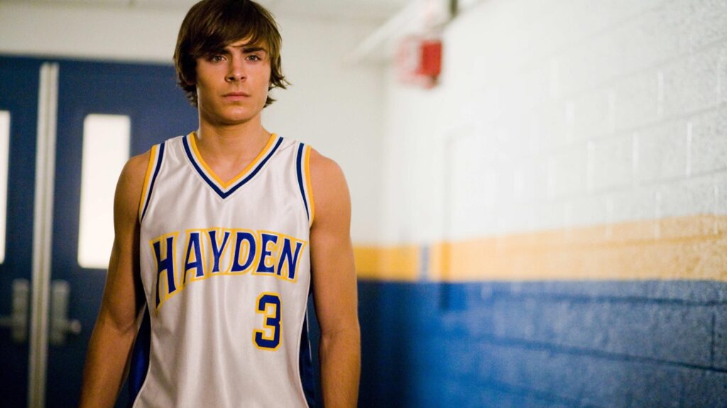 zac efron in tenuta da basket in 17 again - ritorno al liceo 