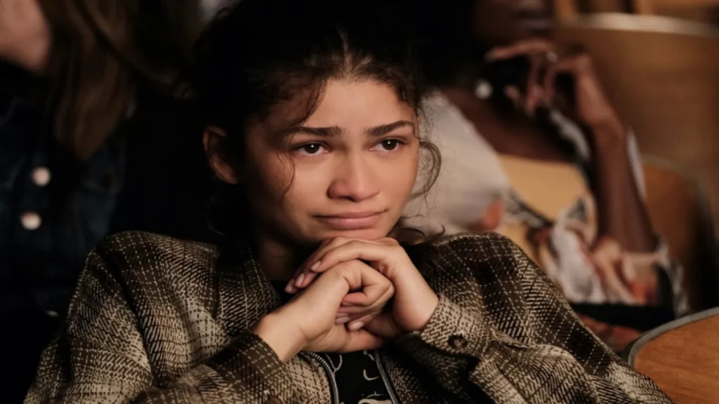 Zendaya in una scena della seconda stagione di Euphoria