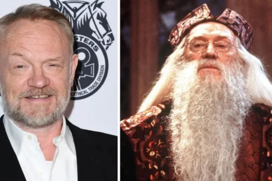 Richard Harris nei panni di Albus Silente e il figlio Jared Harris