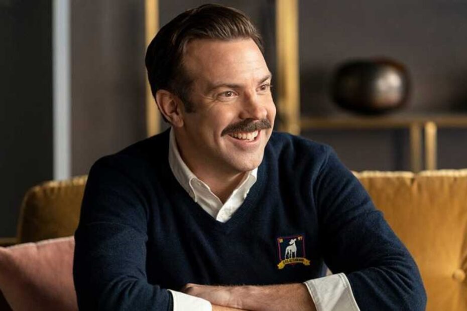 Ted Lasso in una scena dell'omonima serie tv Apple TV+