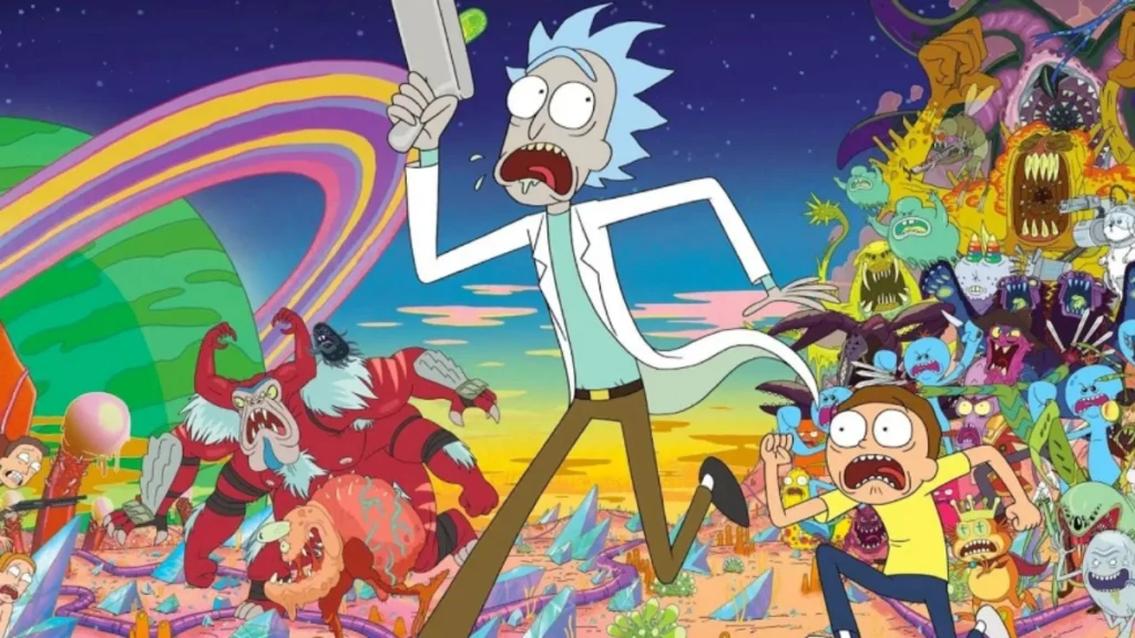 I due protagonisti della serie tv animata Rick and Morty