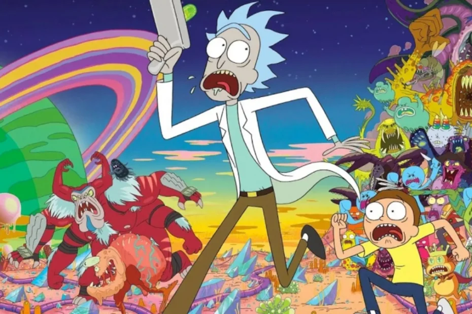 I due protagonisti della serie tv animata Rick and Morty