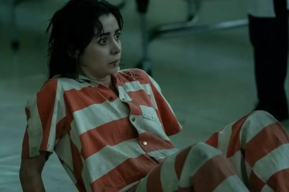 Sofia Falcone durante la sua permanenza ad Arkham in The Penguin 1x04