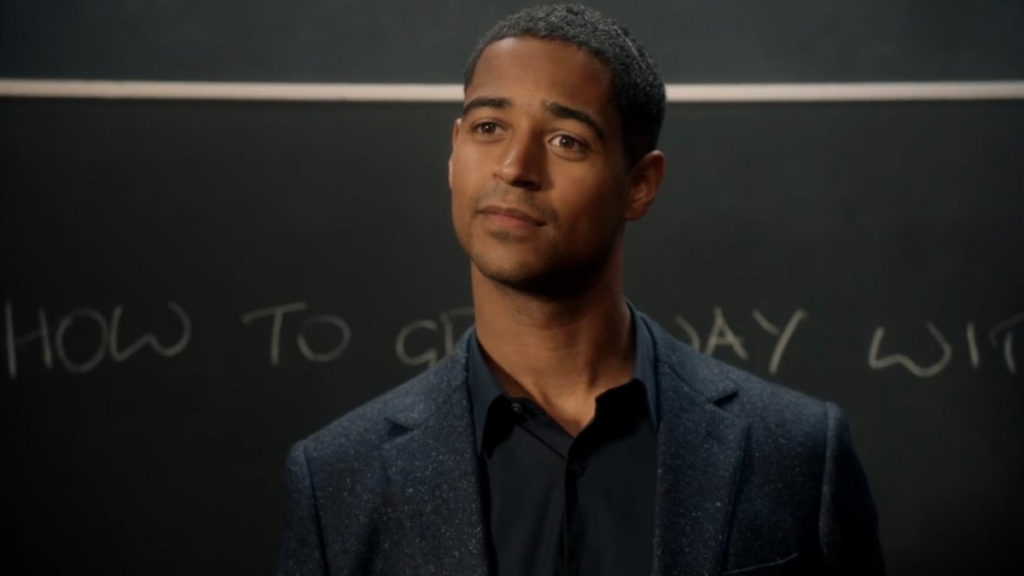 Alfred Enoch in una scena di How to get away with Murder