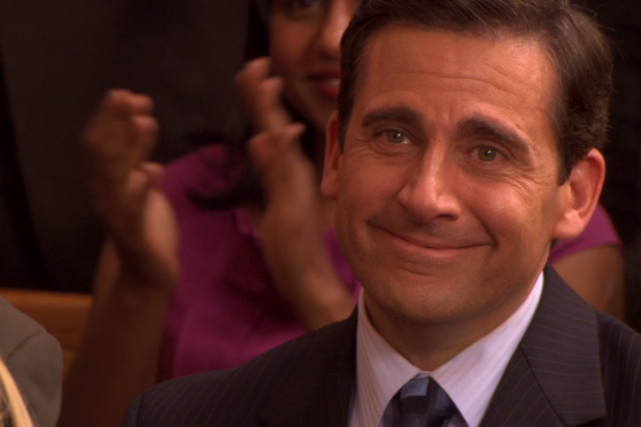 Steve Carell come Michael Scott in una scena di The Office