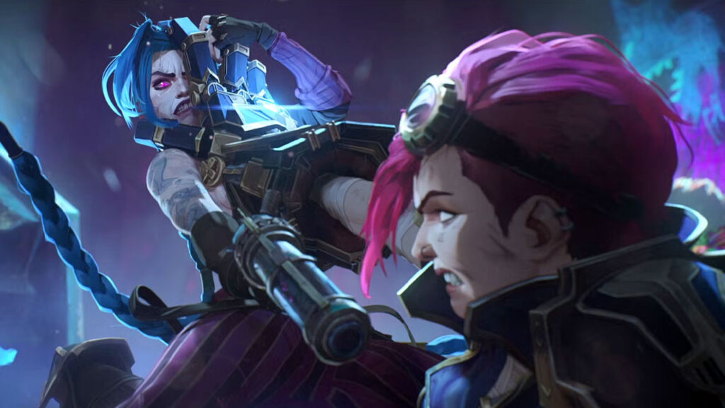 Jinx e Vi nella seconda stagione di Arcane