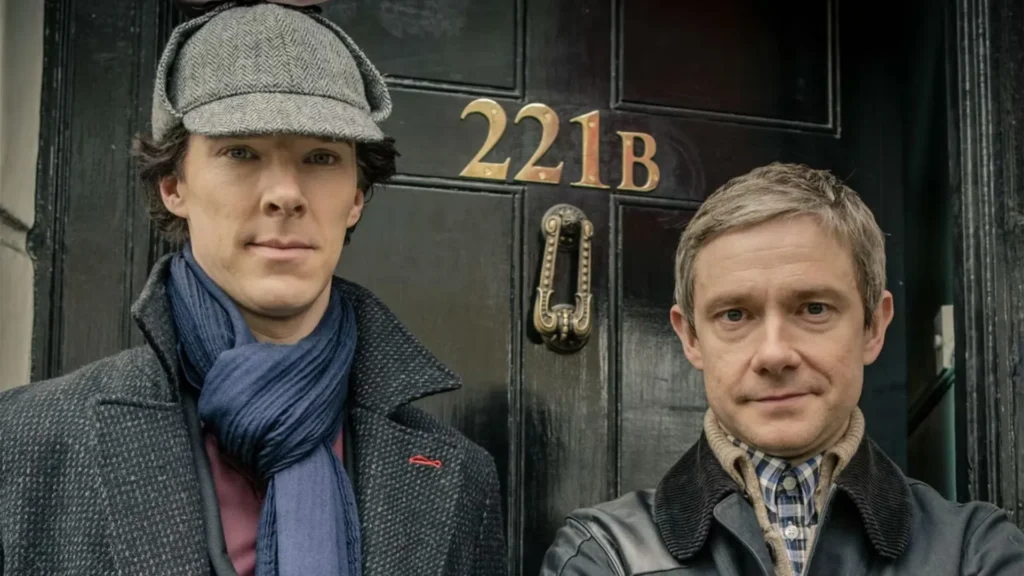 Benedict Cumberbatch e Martin Freeman in Sherlock