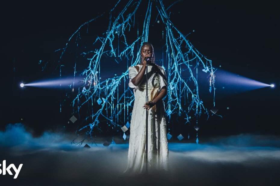 Mimi ai live di X Factor 2024 - imagini concesse da Sky Italia