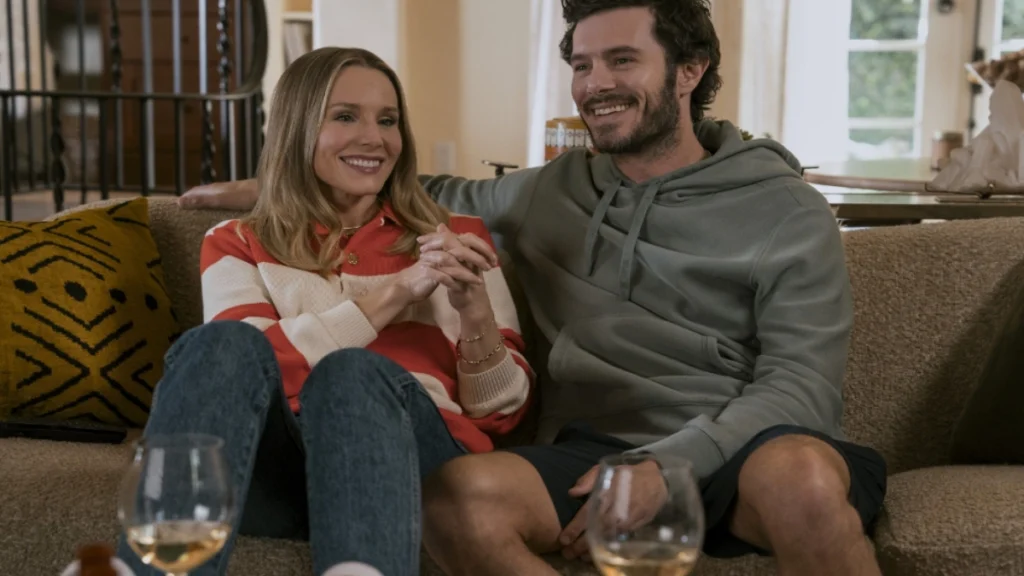 Kristen Bell e Adam Brody in una scena di Nobody Wants This, una delle migliori Serie Tv da vedere su Netflix