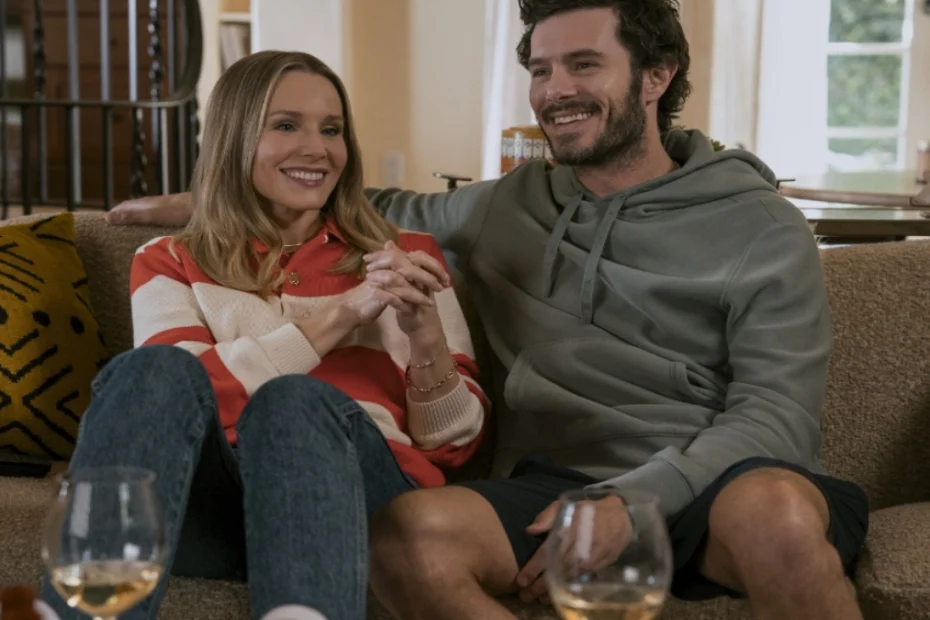 Kristen Bell e Adam Brody in una scena di Nobody Wants This