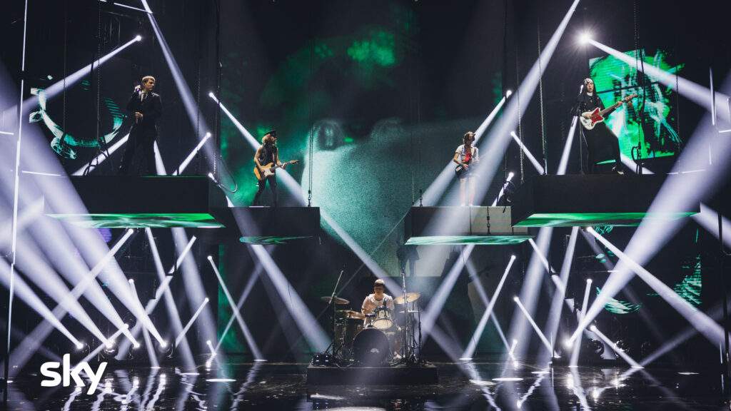 Punkcake al terzo live di X Factor 2024, immagini concesse da Sky Italia