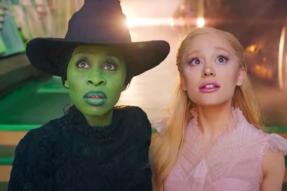 Cynthia Erivo e Ariana Grande in una scena del film Wicked - Parte 1