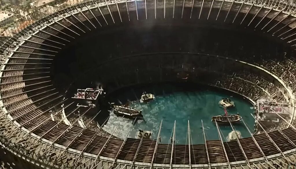 Il Colosseo in una scena del film di Ridley Scott 