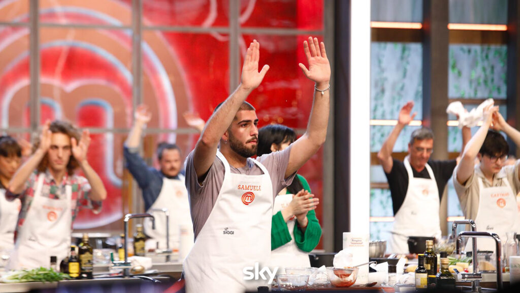 Samuele e la MasterClass alla prima puntata di Masterchef 14 - Immagini concesse da Sky Italia