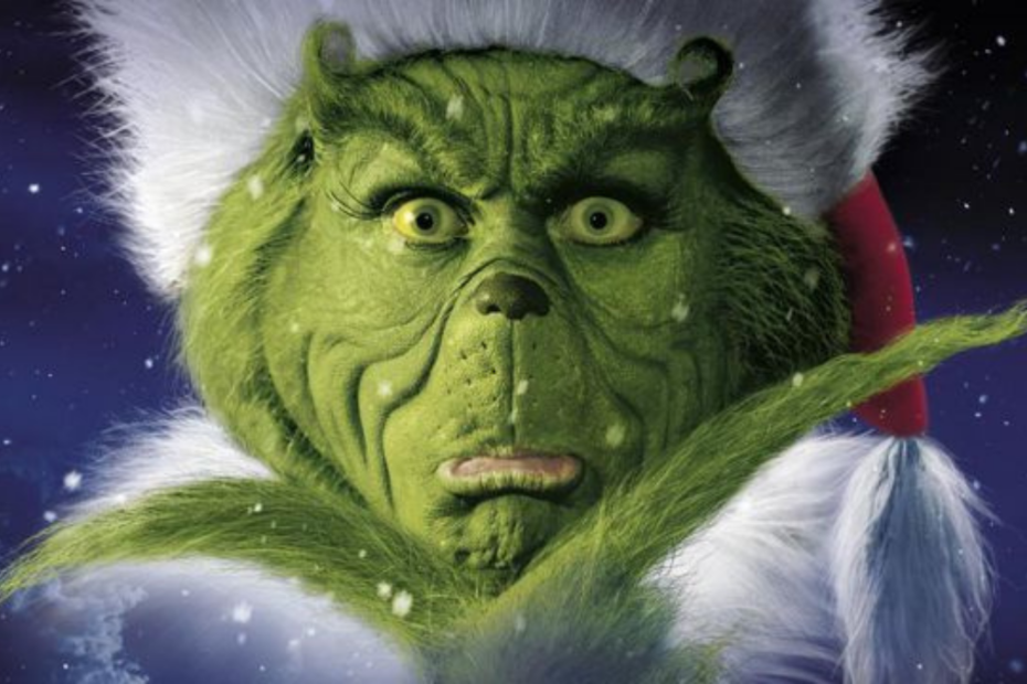 jim Carrey nella locandina de Il Grinch