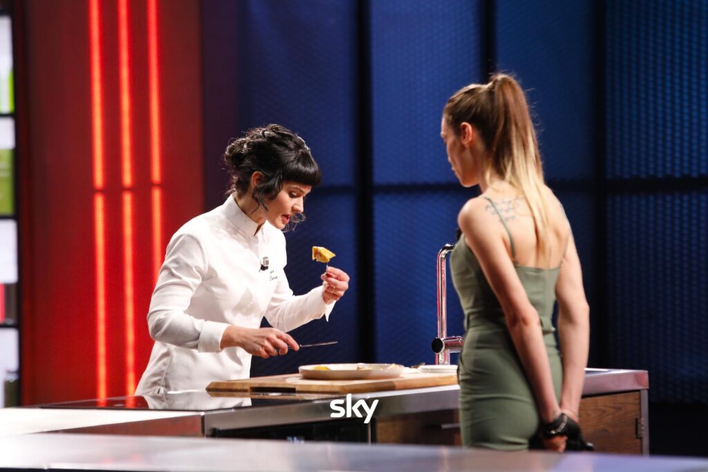 Chiara Pavan nei primi live cooking di MasterChef 14 - Immagini concesse da Sky Italia