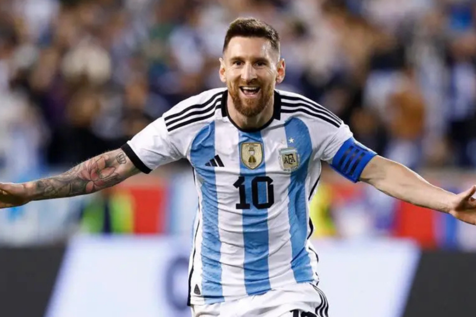 Lionel Messi con la maglia dell'Argentina