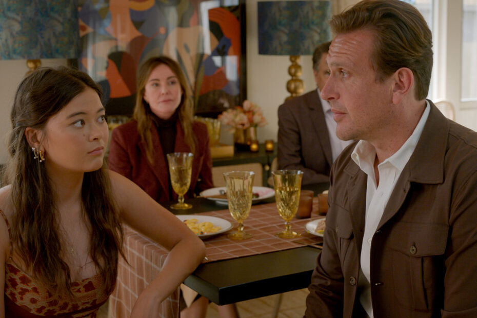 Lukita Maxwell e Jason Segel in “Shrinking”, ora disponibile su Apple TV+