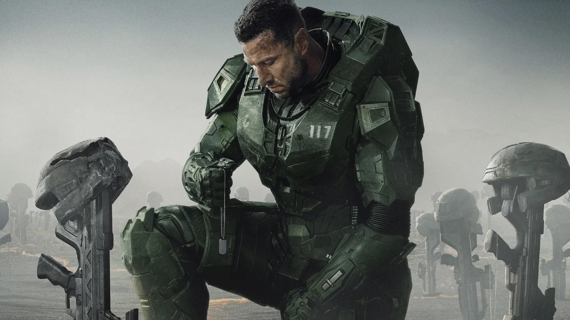 Pablo Schreiber in una scena di Halo, tra peggiori Serie Tv del 2024