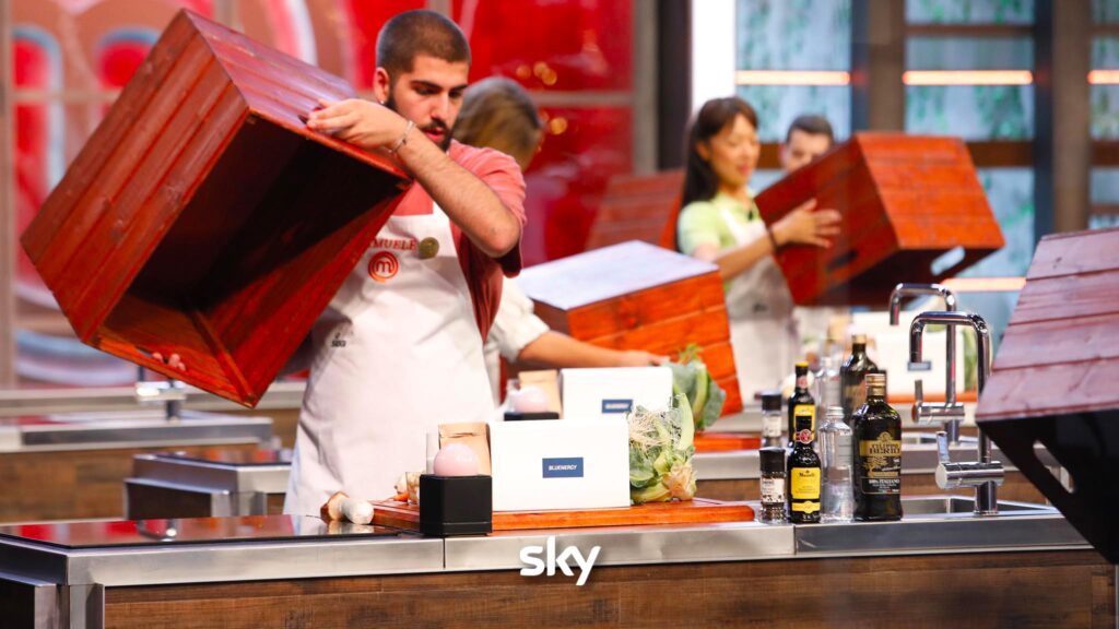 Samuele alla Mystery Box di MasterChef 14 - Immagini concesse da Sky Italia