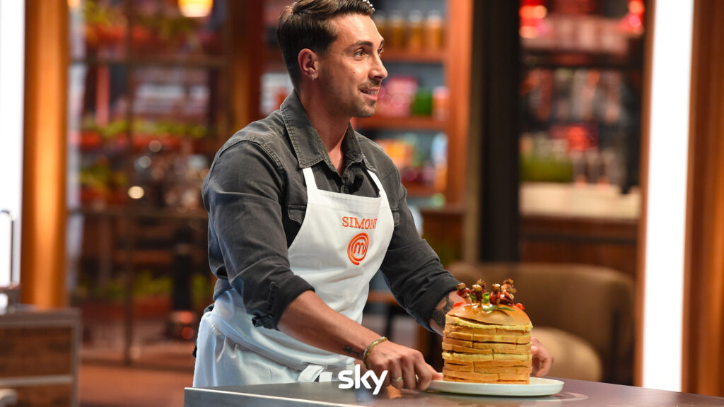 Simone alla quinta puntata di MasterChef 14 - Immagini concesse da Sky Italia