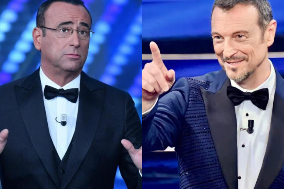 Carlo Conti e Amadeus, conduttori delle ultime edizioni di Sanremo