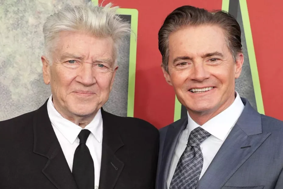 In foto a destra Kyle MacLachlan, a sinistra il regista David Lynch