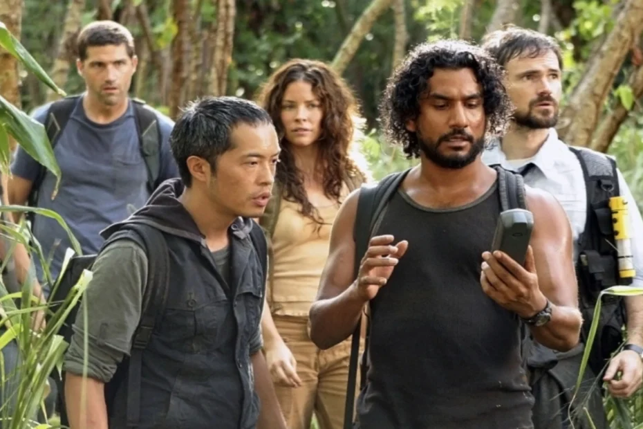 In foto i protagonisti di Lost in una scena della serie tv