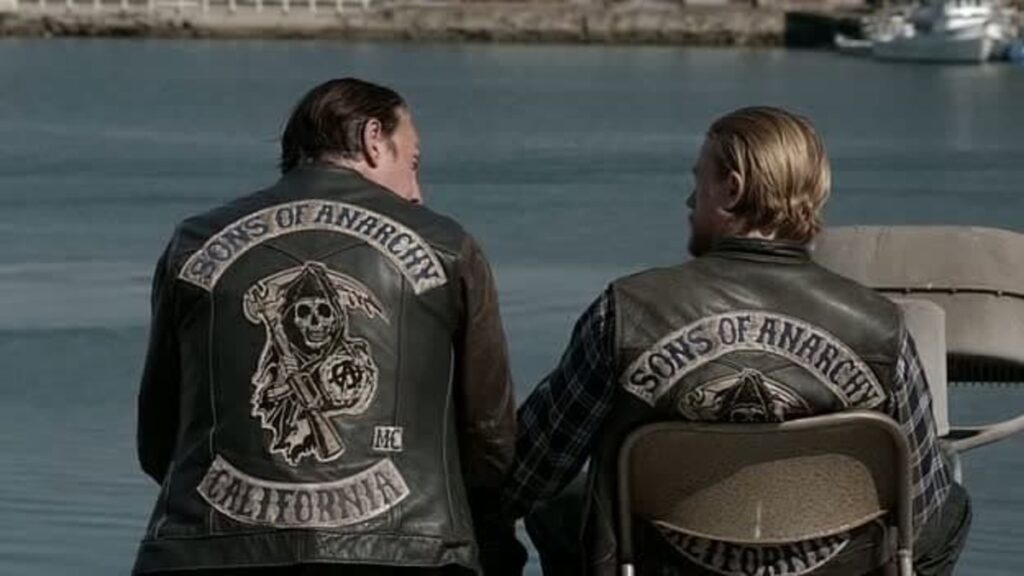 Telford e Jax in una scena di Sons of Anarchy, tra le migliori Serie Tv da vedere 