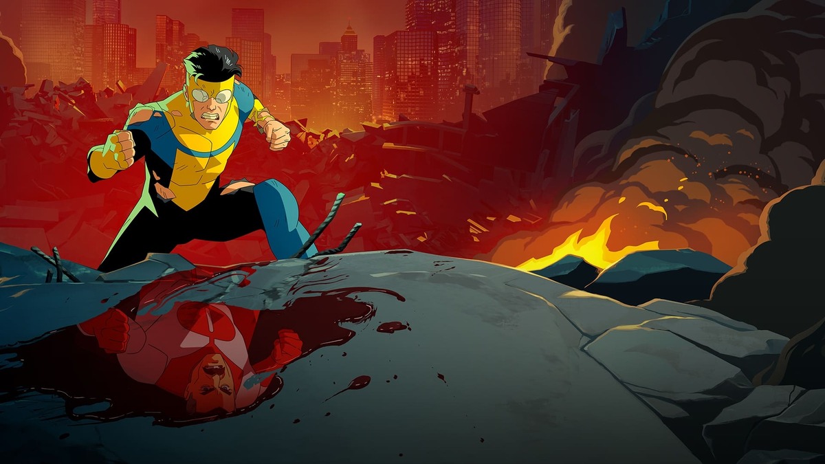 Una scena della serie tv Invincible