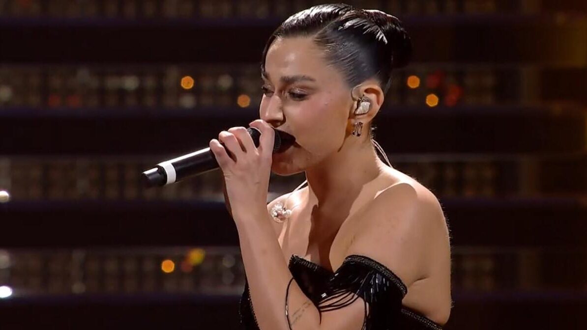 Gaia alla serata cover di Sanremo 2025 - Credits: Rai Uno