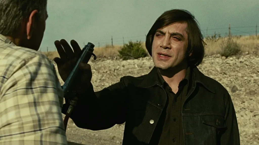 Javier Bardem in una scena de Non è un Paese per Vecchi