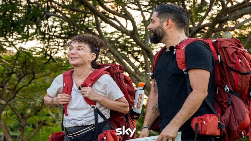 Vito Bucci e Nathalie Guetta in una scena di Pechino Express