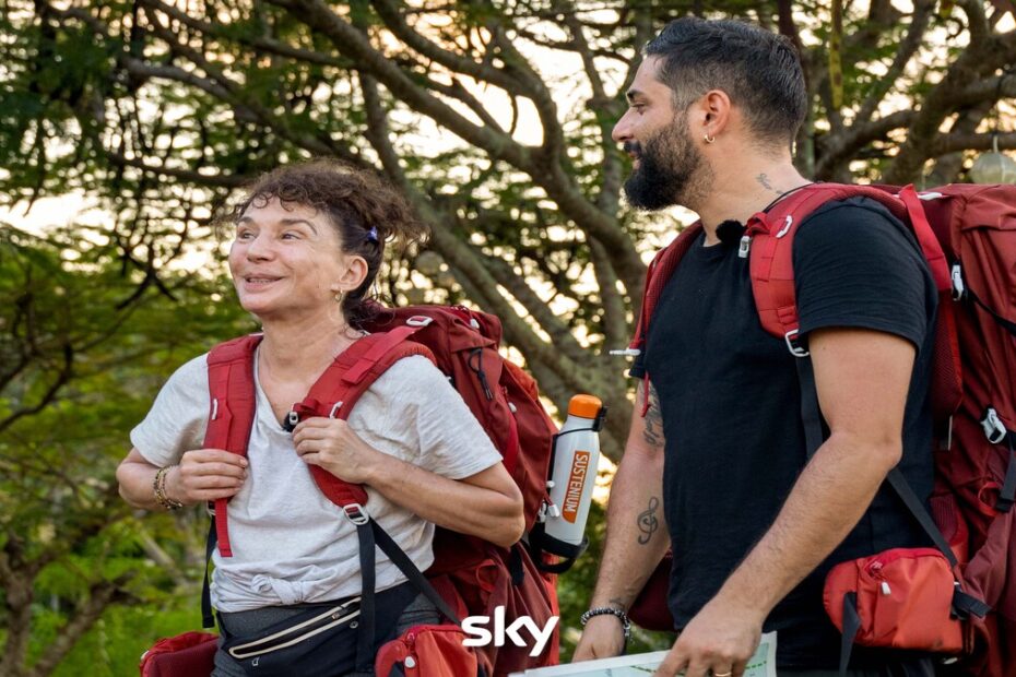 Vito Bucci e Nathalie Guetta in una scena di Pechino Express