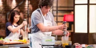 Un'immagine di Valerio Braschi a MasterChef